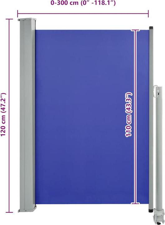 Produktbild vidaXL Seitenmarkise (3 m)