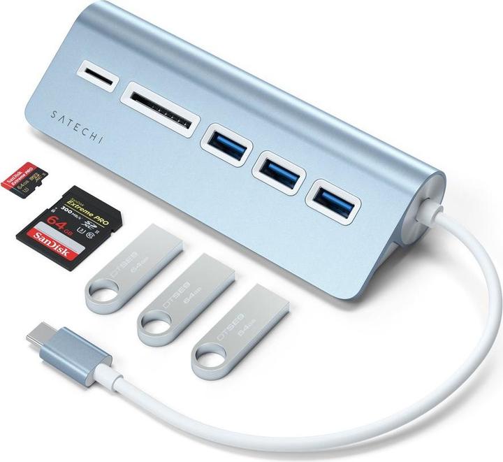 Immagine prodotto Satechi Hub in alluminio USB-C (USB-C, 5 porte)