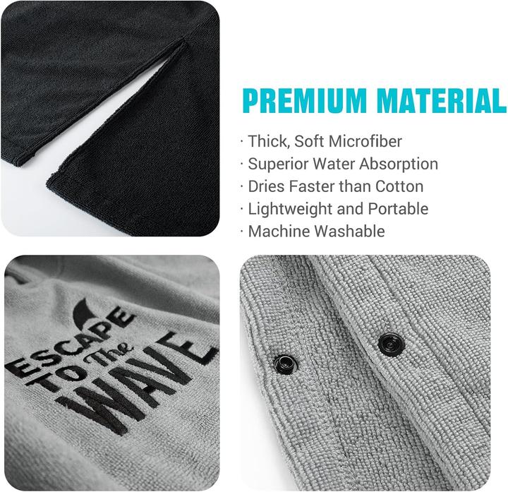 Immagine prodotto Vulken Badeponcho mit Kapuze