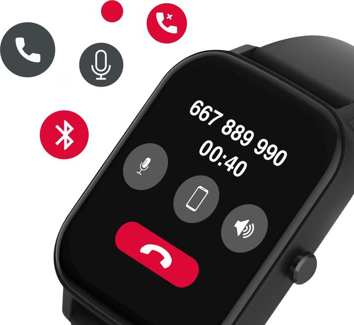 Actual product image Maxlife smartwatch MXSW-110 black matte