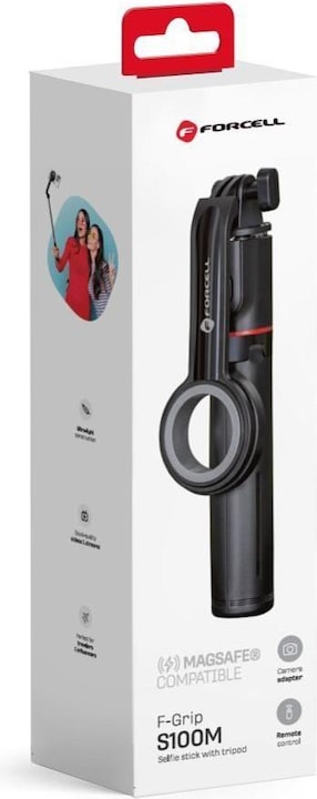 Produktbild Forcell Stylus F-GRIP MagSelfie S100M selfie stick with wireless remote control black