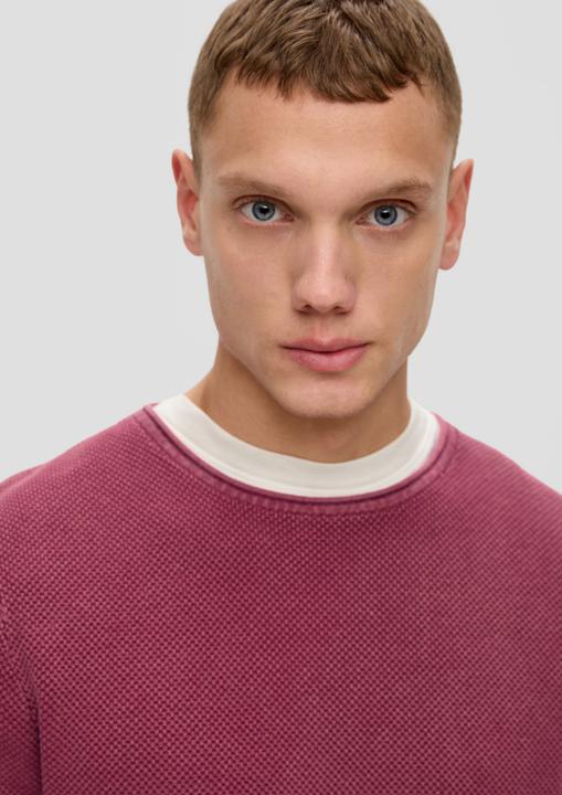 Image du produit s.Oliver Leichter Strickpullover mit Musterstruktur (L)