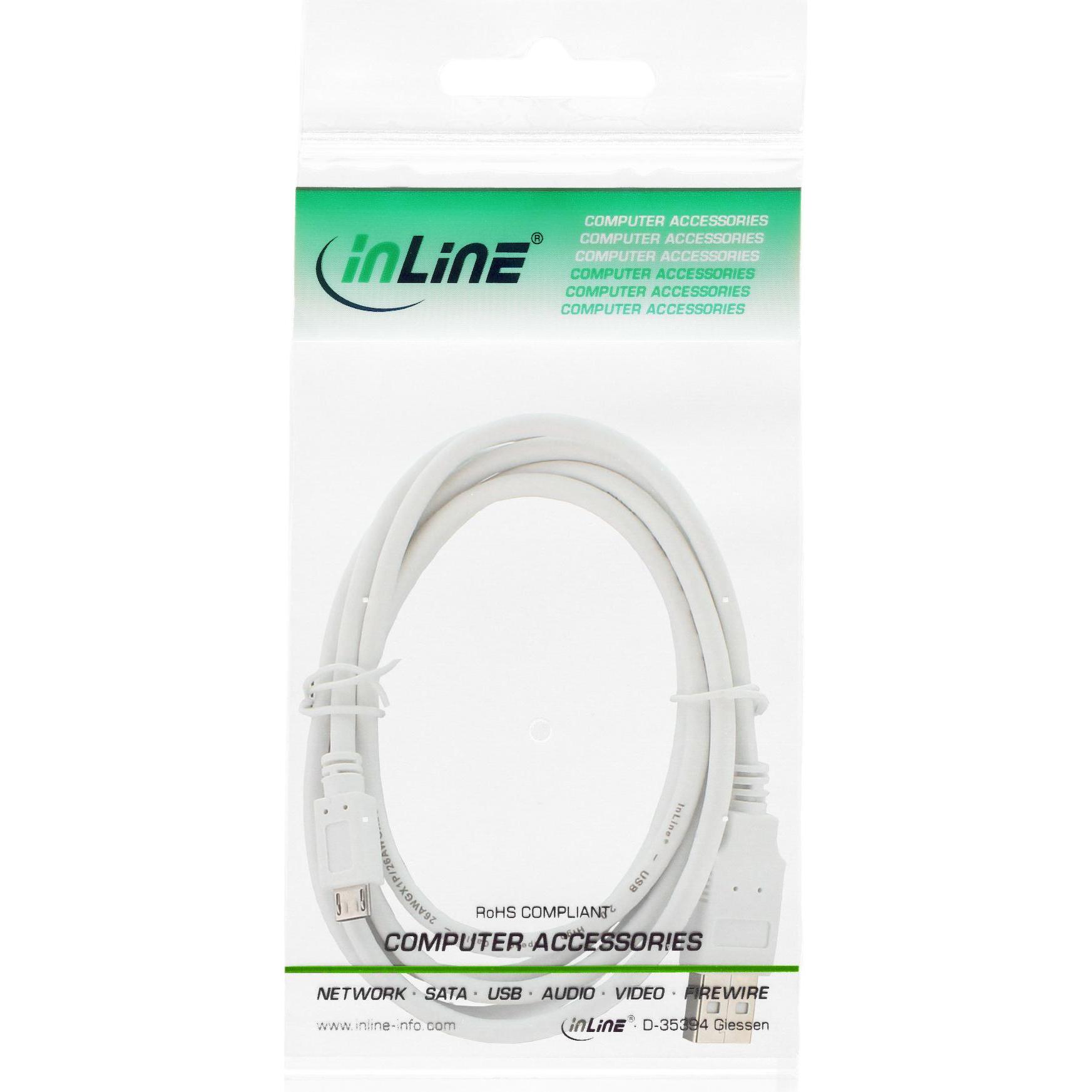 Thumbnail - InLine Micro-USB 2.0 Kabel (1.80 m, USB 2.0), USB Kabel