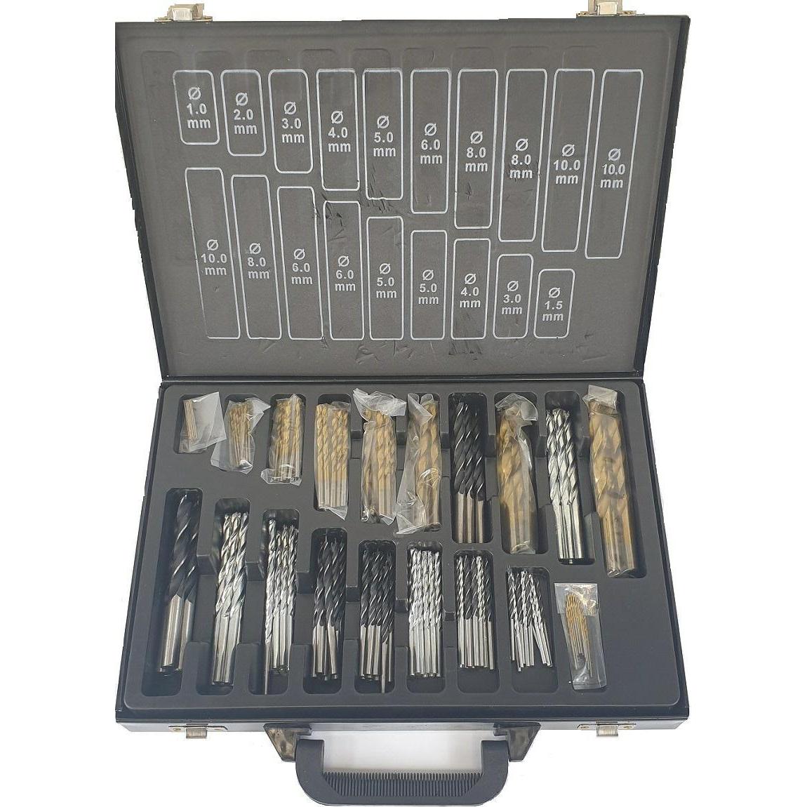 Silver, Bohrereinsatz, WIERTŁO MIX KPL.160szt. / (Ø1-10mm)