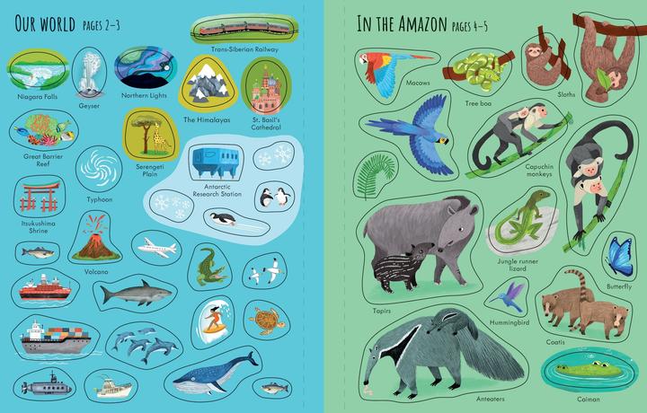 Actual product image First Sticker Book Planet Earth (150 Sticker)