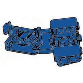 Velleman Giuntura rapida blu, Cavo + Spina elettrica, Blu