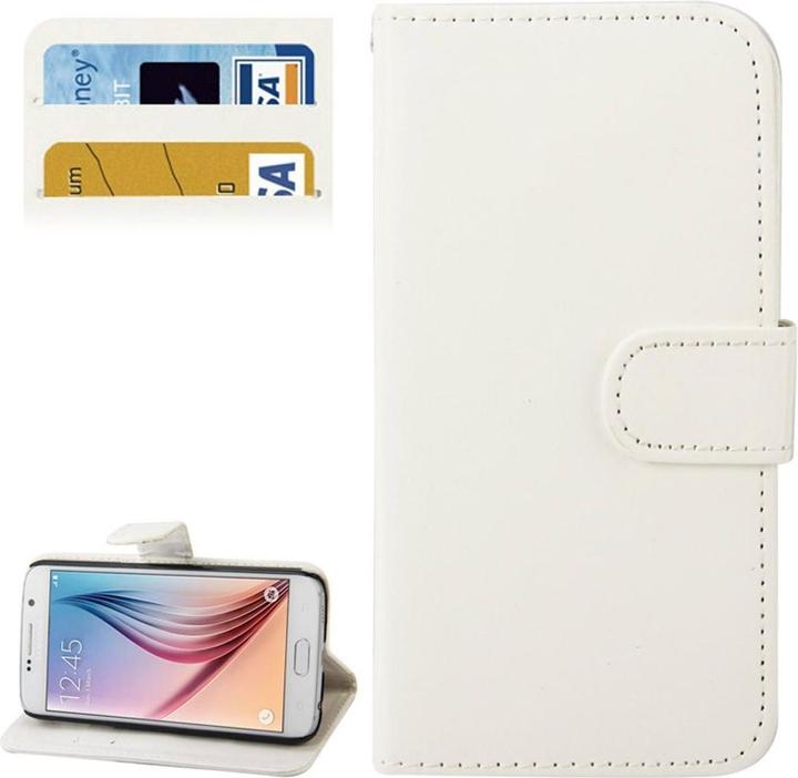 Produktbild König Design Schutzhülle Handytasche (Flip Quer) für Handy Samsung Galaxy S6 Weiss (Samsung Galaxy S6)