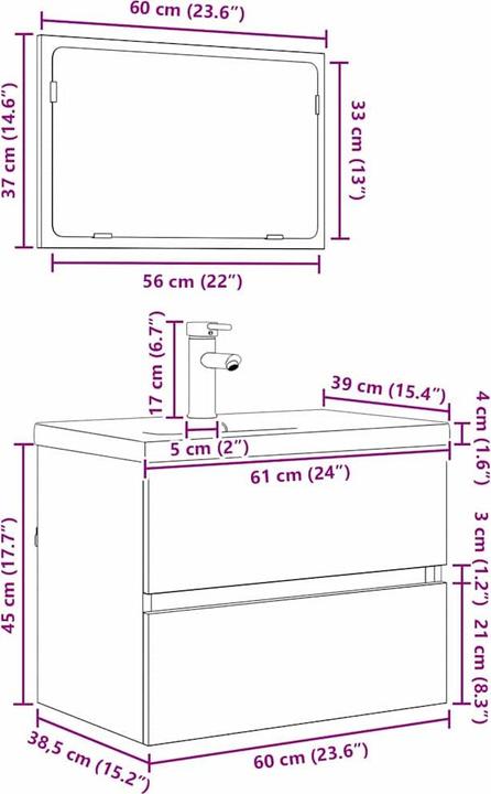 Produktbild vidaXL Badezimmermöbel