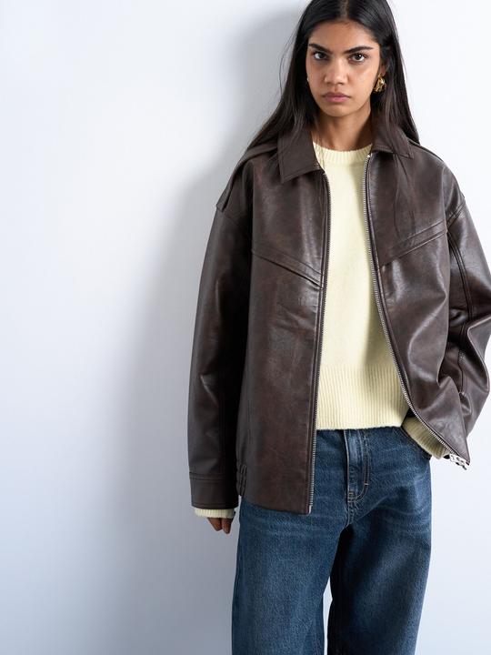 Actual product image Spokey Fly-Away Kragen Jacke Lederjacke (XS)