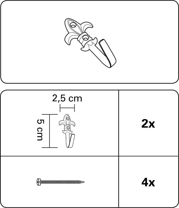 Immagine prodotto Gardinia Giglio decorativo a gancio 2,5 x 5,0