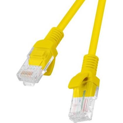 Lanberg *Patchcord cat.6 5.0M UTP yellow (U/UTP, CAT6, 5 m), Netzwerkkabel