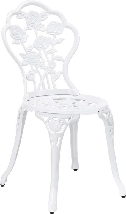 Actual product image Casa.Pro Garden furniture set Wakefield table round with 2 chairs cast iron white (59 cm)