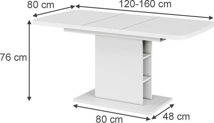 Actual product image Vicco Esszimmertisch Fenaro (120 x 80 x 77.30 cm)