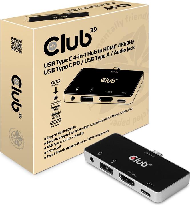 Club 3D CSV-1591 (USB-C, 4 Ports)