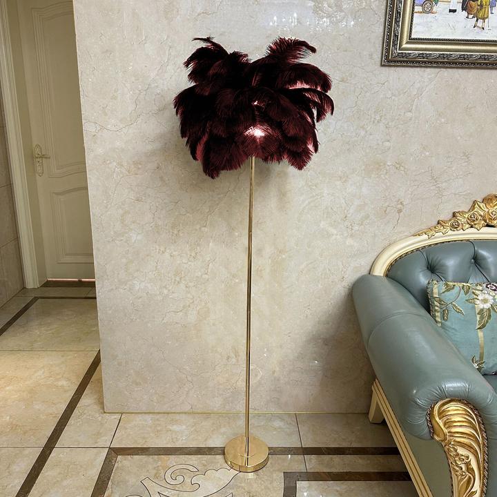 Produktbild Novidarte Straussenfeder-Stehlampe