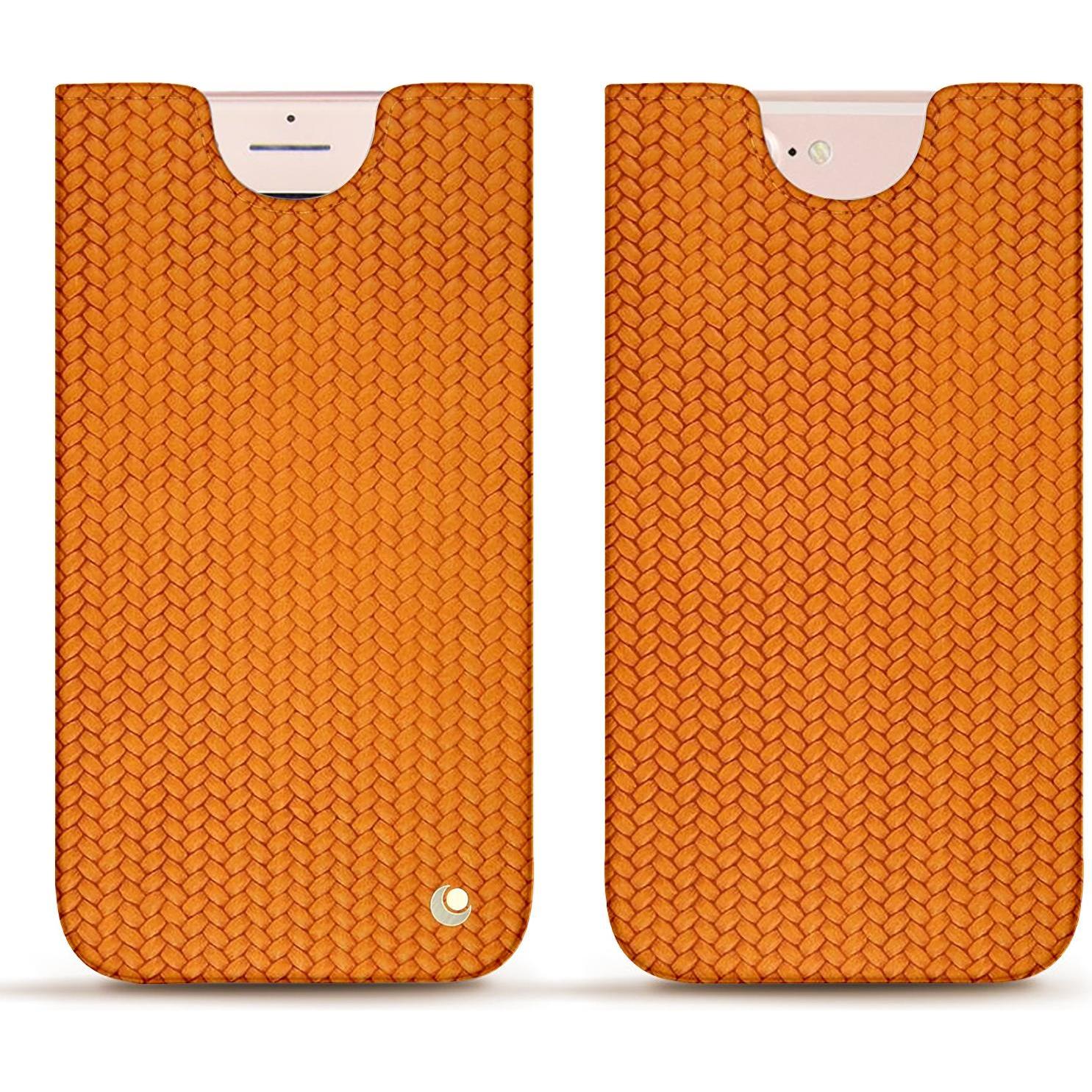 Thumbnail - Noreve Lederschutzhülle (Apple iPhone 7 Plus), Smartphone Hülle, Orange