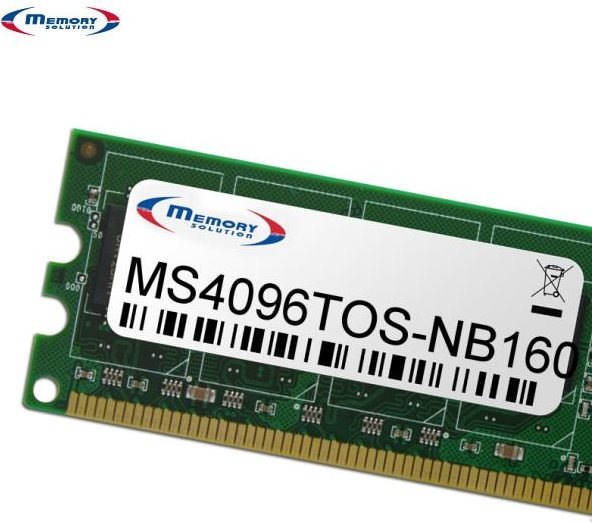 Actual product image Memorysolution DDR3L (M50, C55, L870, L850, U50, S70, S55, X70, C850, R50, R940, Toshiba Satellite Pro R50, S50, P70, Z50, C50, 1 x 4GB)