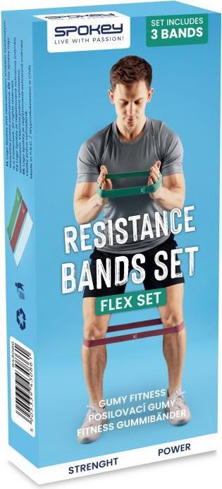 Productafbeelding Spokey Flex Set Widerstandsbänder (0.50 m, Gemakkelijk, Medium, Sterk)
