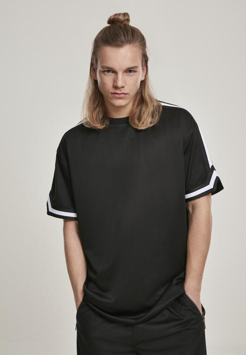 Actual product image Urban Classics Oversized Stripes Mesh Tee (M)