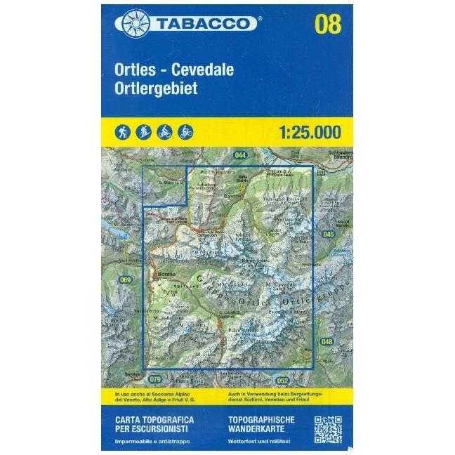 08 Ortlergebiet, Landkarte