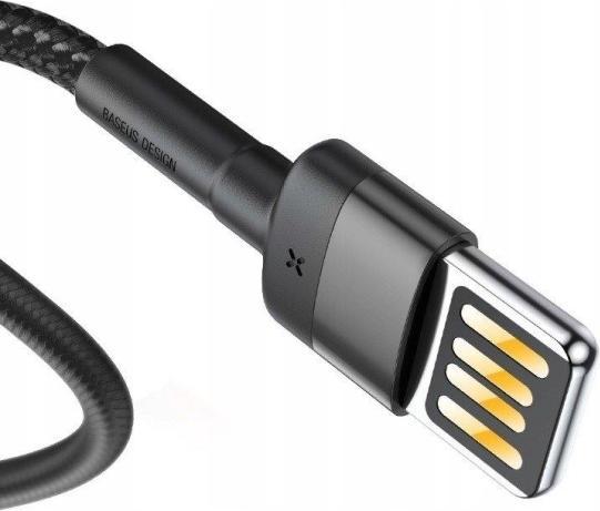Image du produit Baseus Cafule Cablespecial editionUSB For iP 1.5A 2M Grey+Black (2 m)