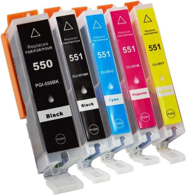 Produktbild Hermex Kompatible Tintenpatrone XL für Canon PIXMA MG6450 (M, Y, BK, C, PGBK)