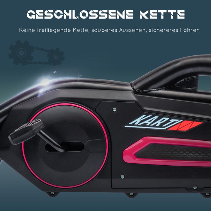 Actual product image Homcom Go-Kart Kunststoff, Metall Rosa