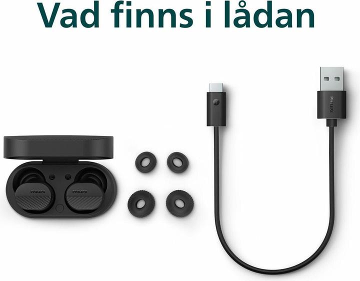 Productafbeelding Philips TAT5000BK/00 (Actieve ruisonderdrukking, 7 h, Draadloze)