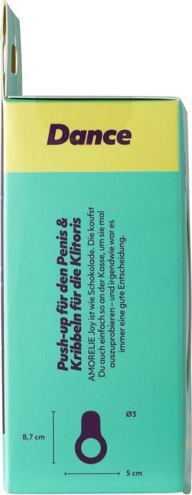 Produktbild Amorelie Penisring mit Vibration «Dance» Türkis (2.60 cm)