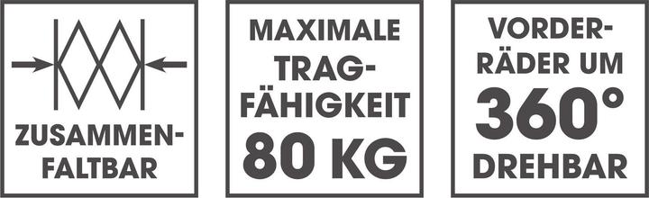 Produktbild Easymaxx Klappbarer Bollerwagen