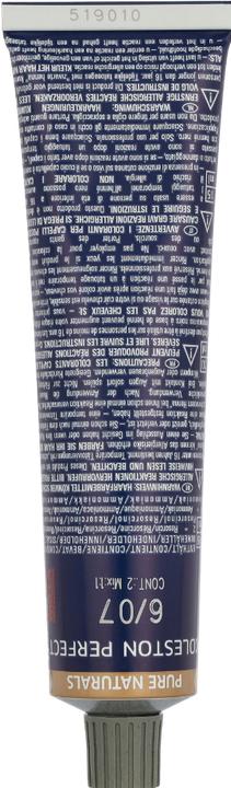 Actual product image Wella Koleston Pure Naturals (6/07 Dark blonde natural brown)