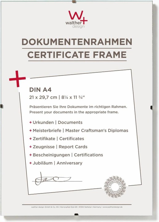 Produktbild Walther Design Rahmenlose Bildhalter (13 x 18 cm)
