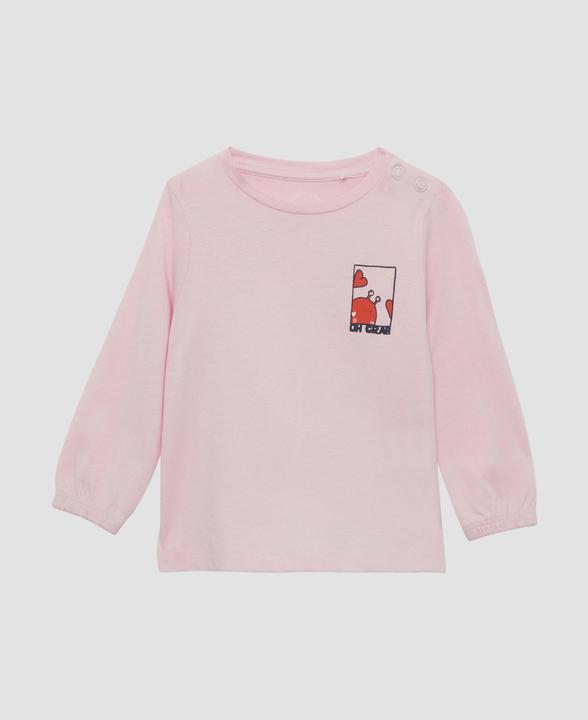 S.Oliver T-Shirt Longsleeve in A-Shape mit Front- und Rückenprint (68)