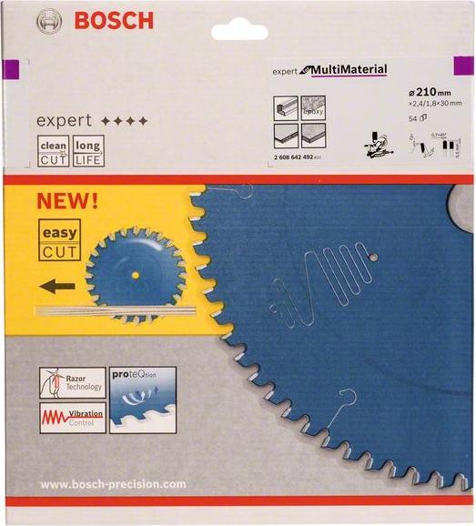 Actual product image Bosch Professional Zubehör Circular saw blade Expert for Multi Material, 210 x 30 x 2.4 mm, 54