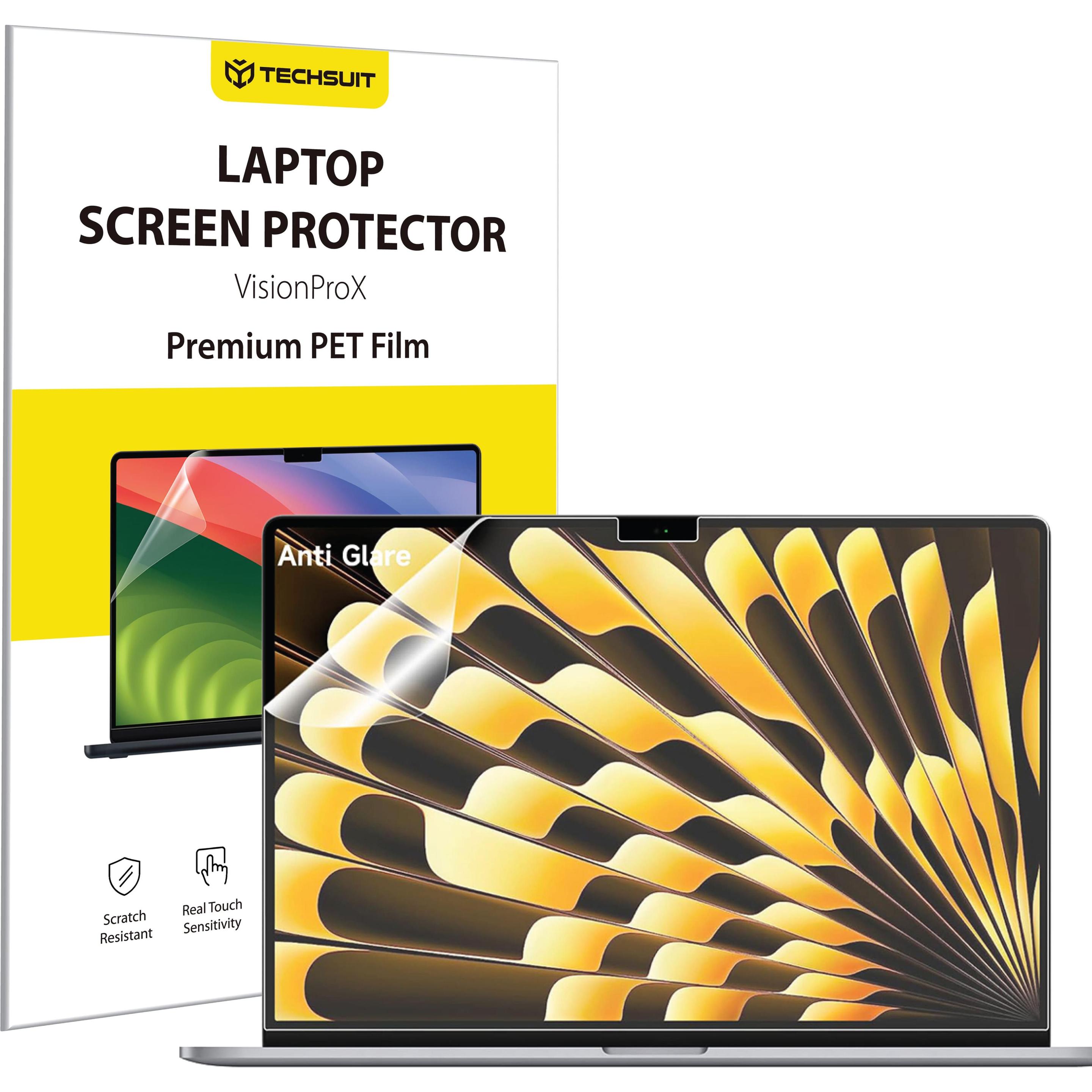 Techsuit - VisionProX Anti-Blue Light - MacBook Air 15" (2023 / 2024) - Matte Clear (15", Apple), Borsa per Notebook, Trasparente