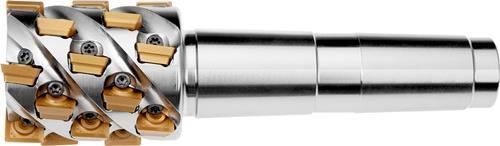 Actual product image Pramet Roll end milling cutter ISO 50J5R065E04-CSD12X55 cutting diameter 50mm clockwise rotation