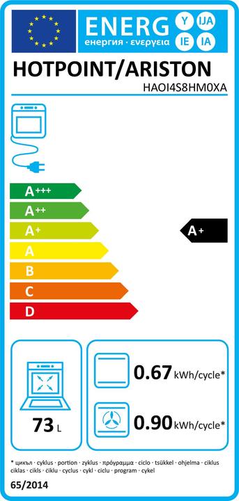 Energie-Label Hotpoint Einbauofen