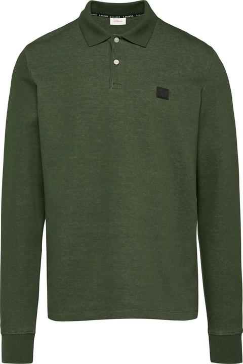 S.Oliver Polo-Shirt Poloshirt aus zweifarbigem Piqué (XXL)