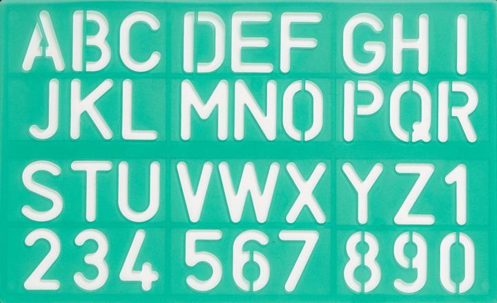 Immagine prodotto Linex Set di stencil per font (30 mm)