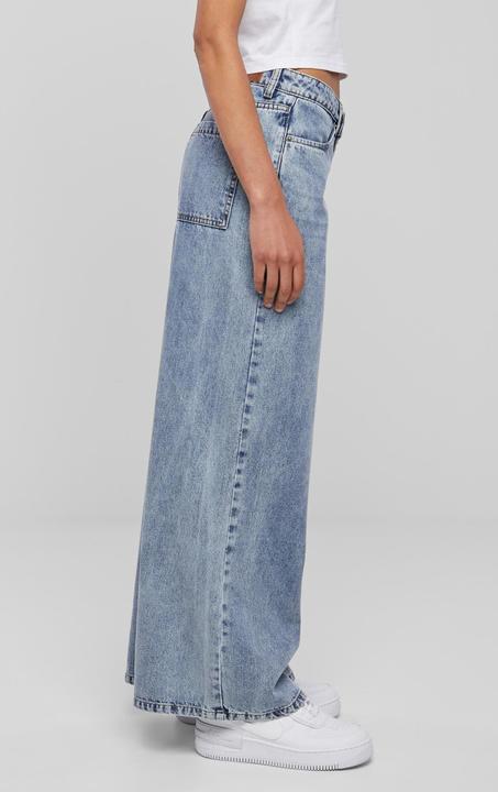 Produktbild Urban Classics Ladies Mid Waist Wide Denim (26)