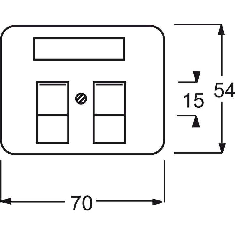 Thumbnail - Busch-Jaeger, Zubehör Schalterprogramm, Zentralscheibe mit Beschriftungsfeld 2CKA001753A9178