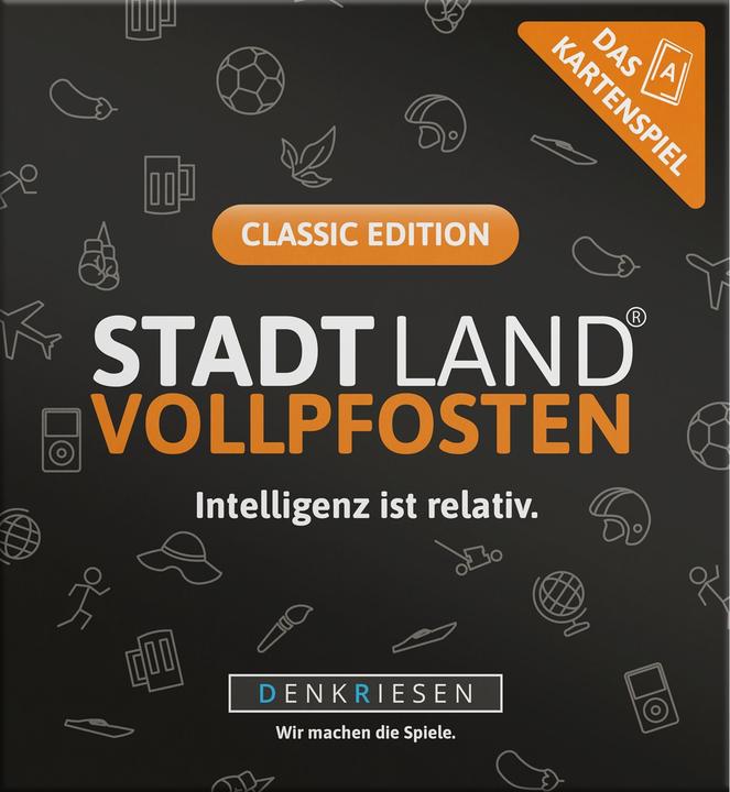 Produktbild Denkriesen Stadt Land Vollpfosten - Kartenspiel Classic (d) (Deutsch, 3 - 6 Spieler)