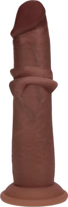 Produktbild RealRock Dual Density Silicone Realistic Sliding Skin Dildo - 8 / 20,5 cm - Brown