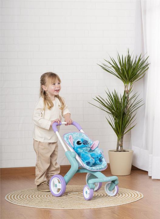 Image du produit Smoby Poussette de poupée Stitch + peluche