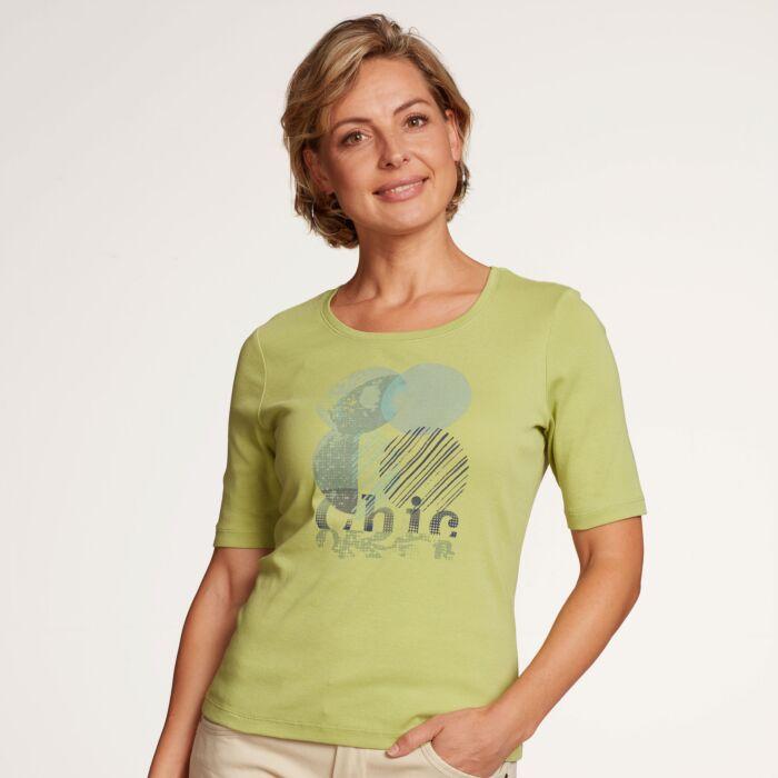 Produktbild Artime Damen Rib T-Shirt, mit Frontprint (XL)