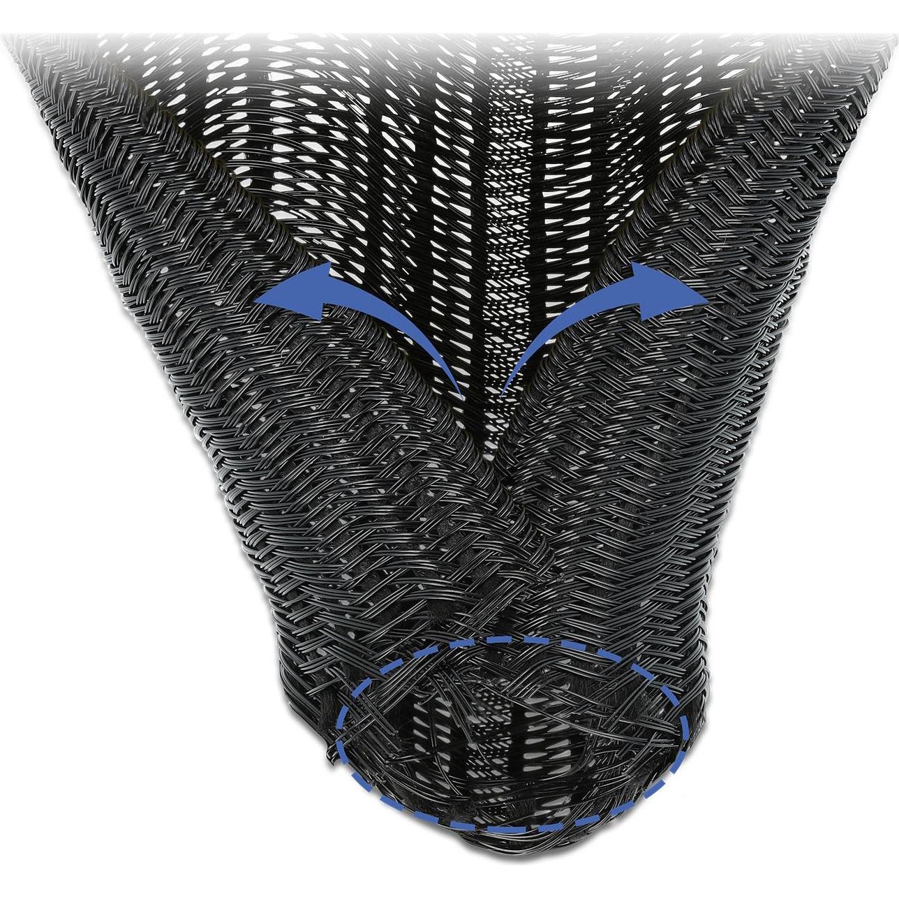 Thumbnail - Delock, Kabelschutz + Kabelführung, Geflechtschlauch (Kabelschlauch, 2000 mm)