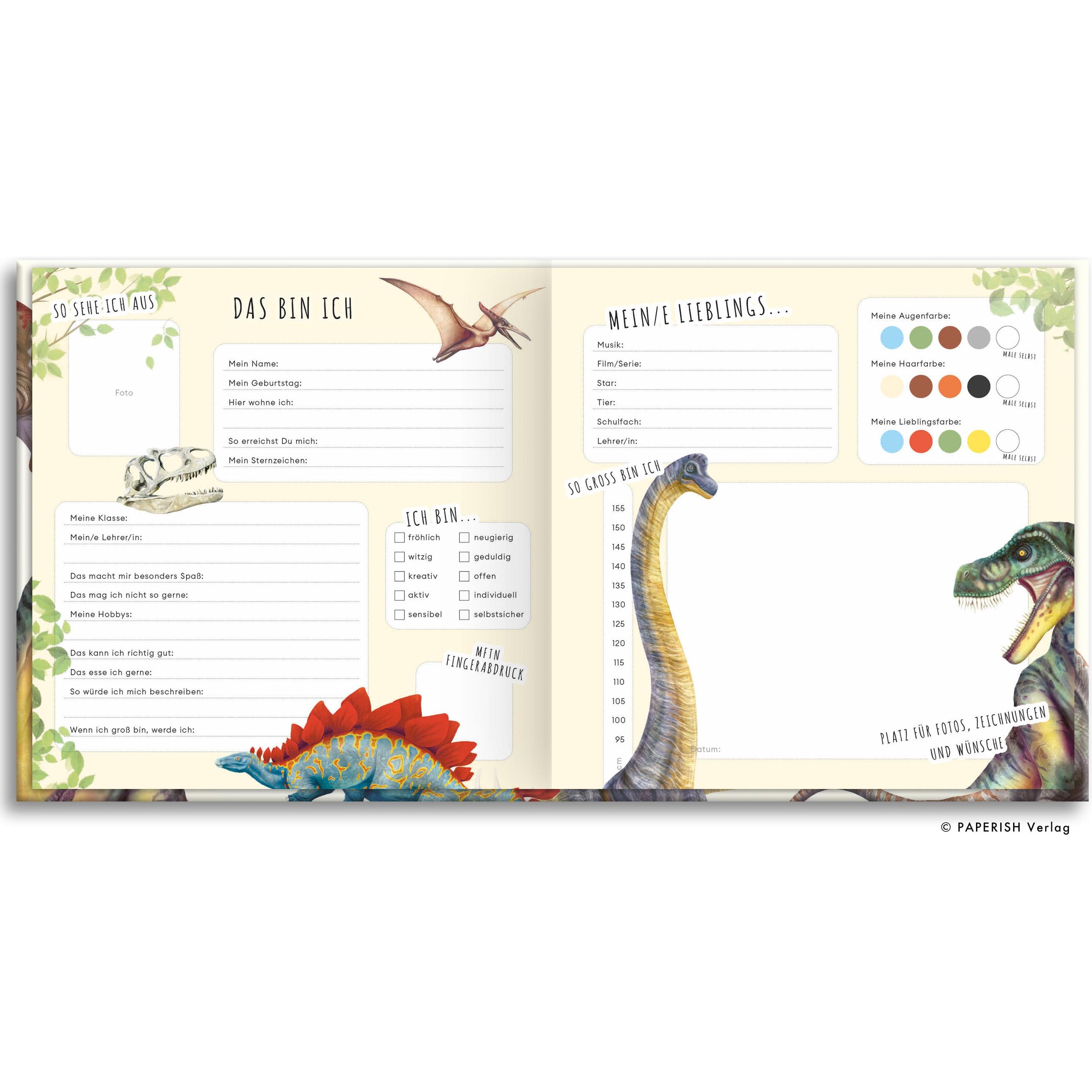 Thumbnail - Schulfreunde - DINOSAURIER, Kinderbücher von Pia Loewe, PAPERISH Verlag