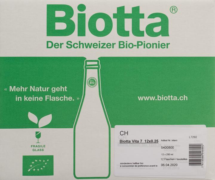 Actual product image Biotta Vita 7 Organic (12 x 25 cl)