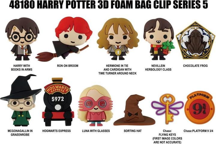 Image du produit Monogram HARRY POTTER Série 5 - 3D Foam Bag Clip (Display 24 Pcs)
