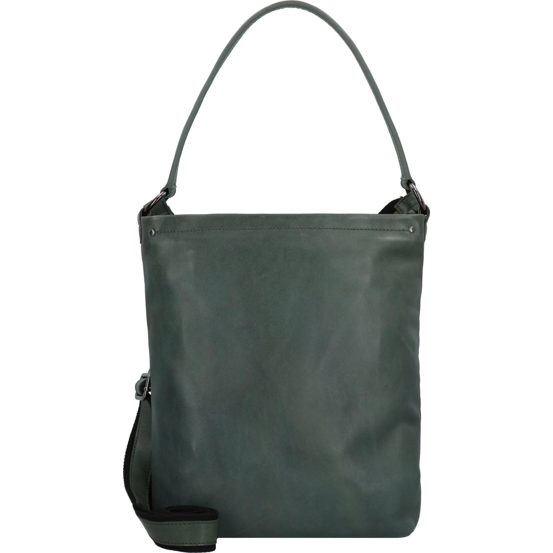Harolds, Handtasche, Caugio Schultertasche Leder 27 cm, Grün